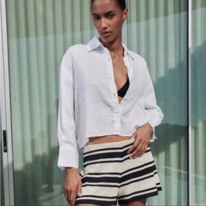 Zara Crisp White Shirt